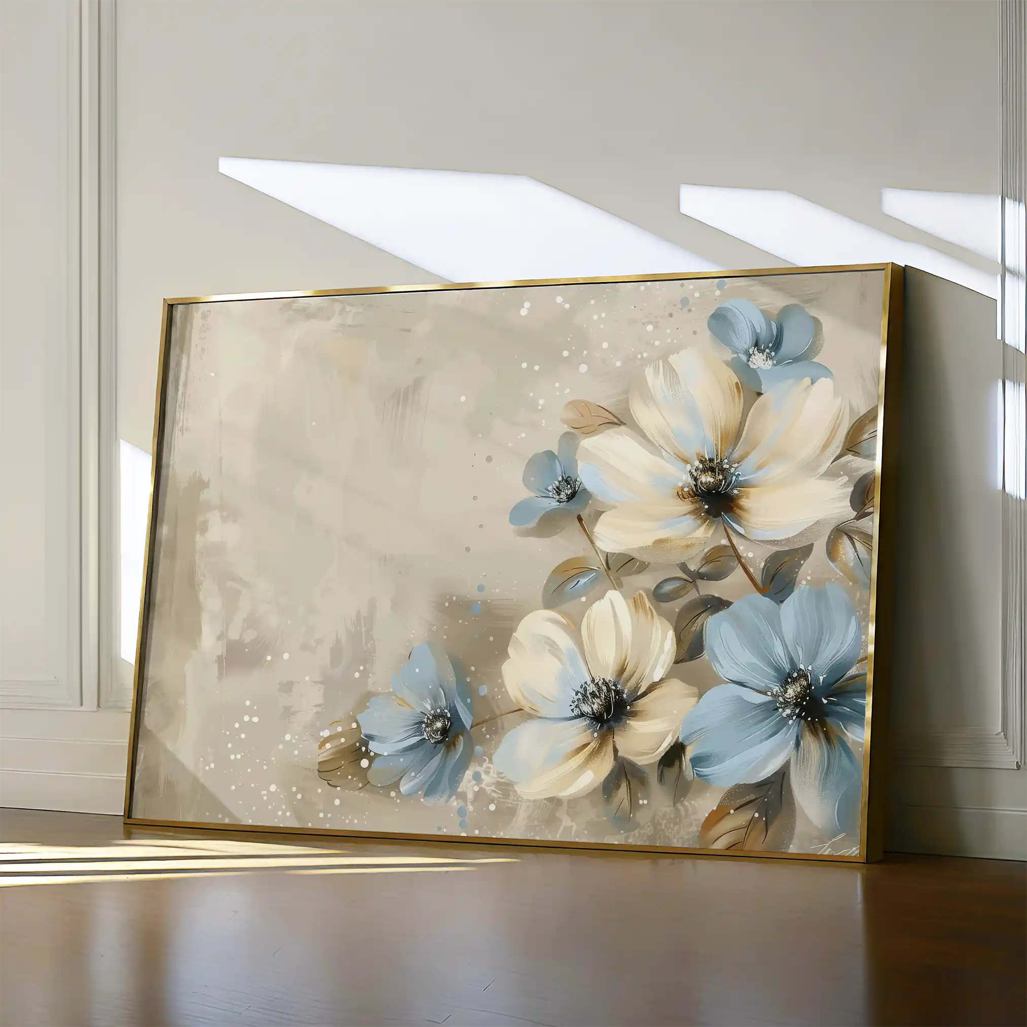 Floral Canvas Wall Art WAD242-F 90 x 60 cm / Stretched on hidden frame