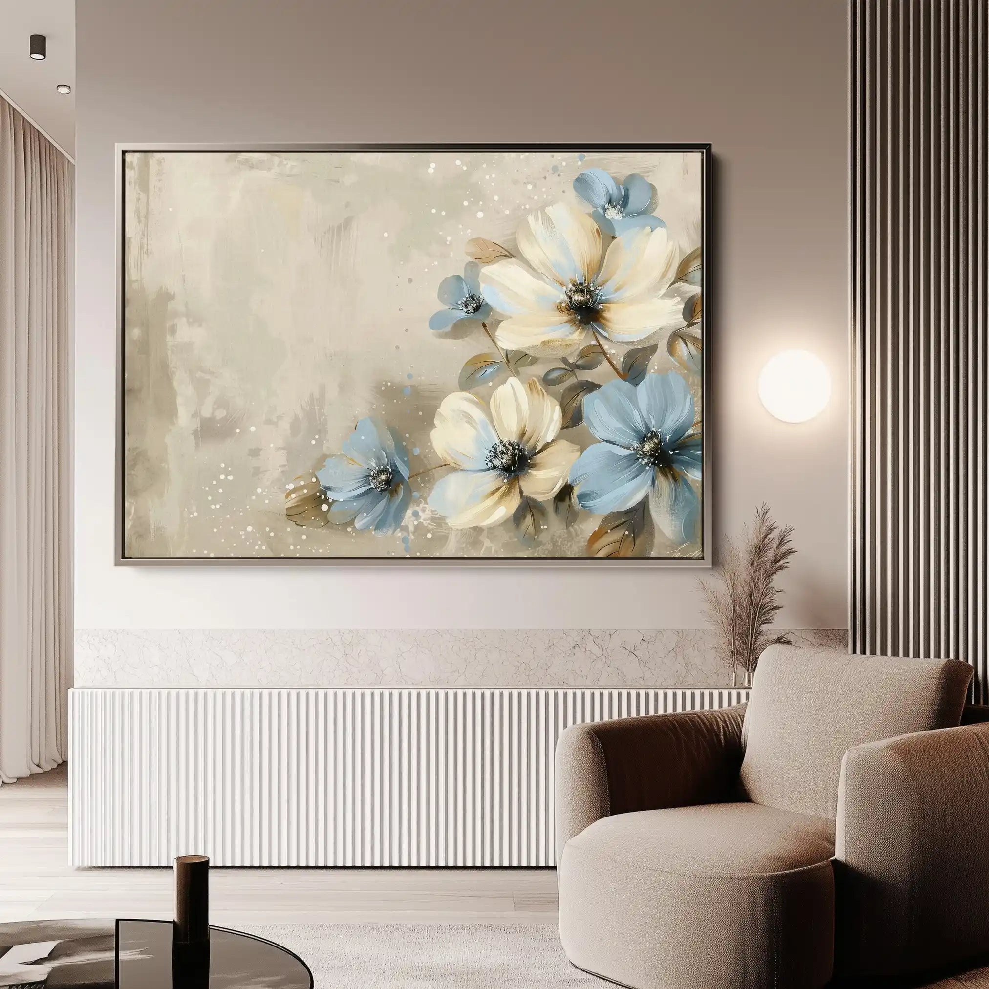 Floral Canvas Wall Art WAD242-F 90 x 60 cm / Stretched on hidden frame