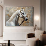 Horses 242 Canvas Art 90 x 60 cm / Stretched on hidden frame