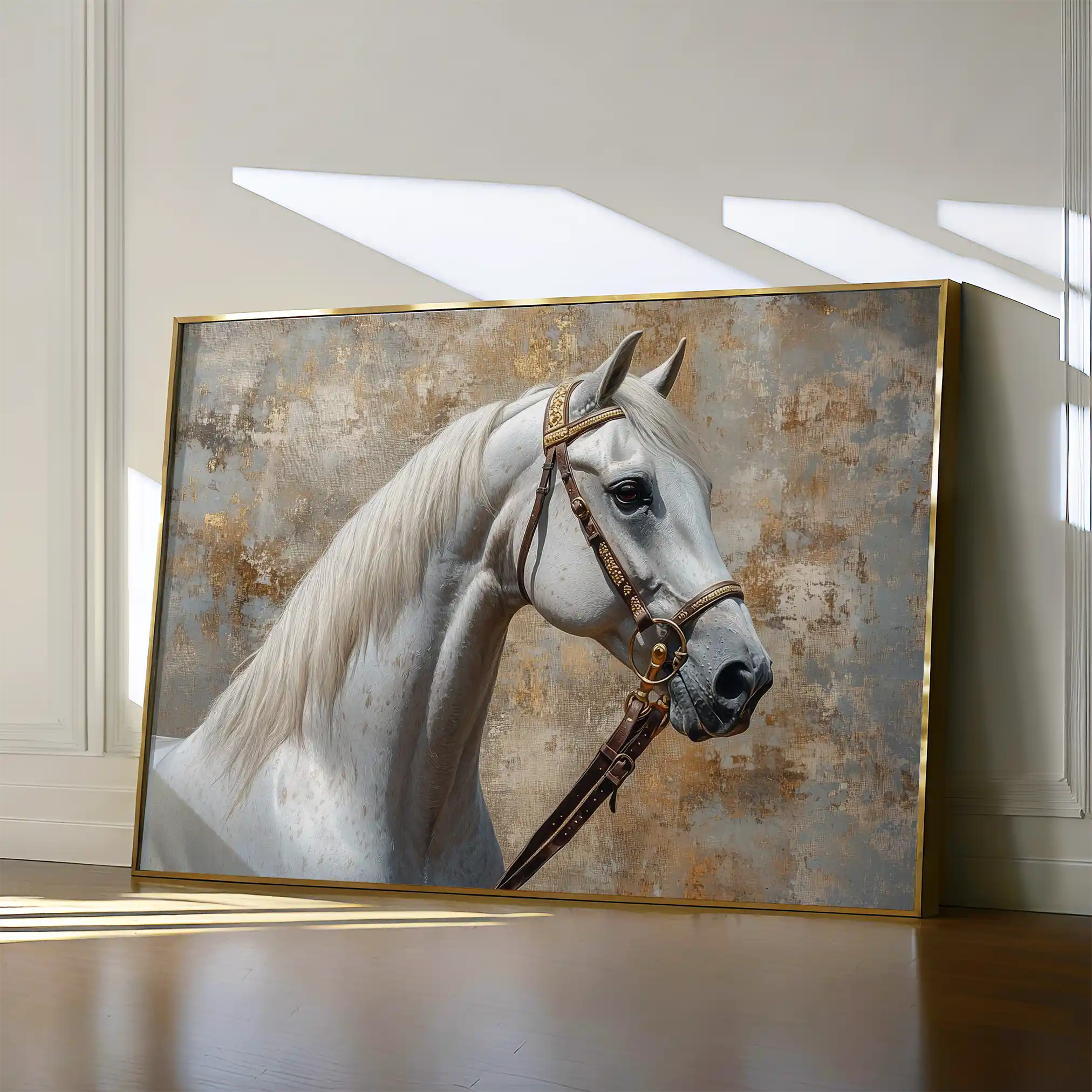 Horses 242 Canvas Art 90 x 60 cm / Stretched on hidden frame