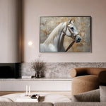 Horses 242 Canvas Art 90 x 60 cm / Stretched on hidden frame