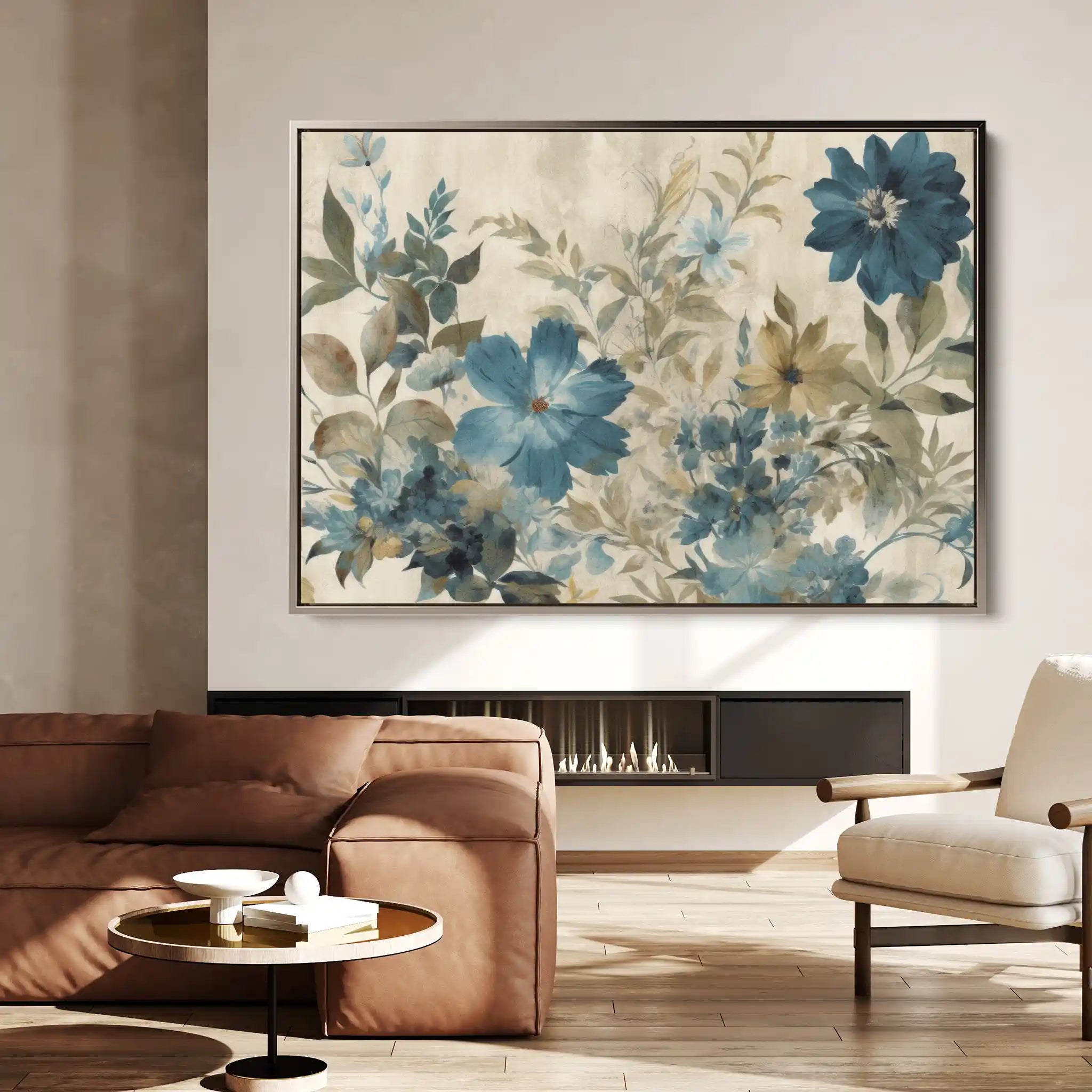 Floral Canvas Wall Art WAD243-F 90 x 60 cm / Stretched on hidden frame