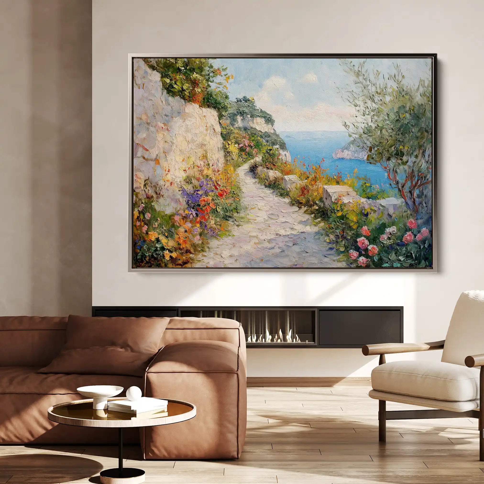 Landscape 243 Canvas Art 90 x 60 cm / Stretched on hidden frame