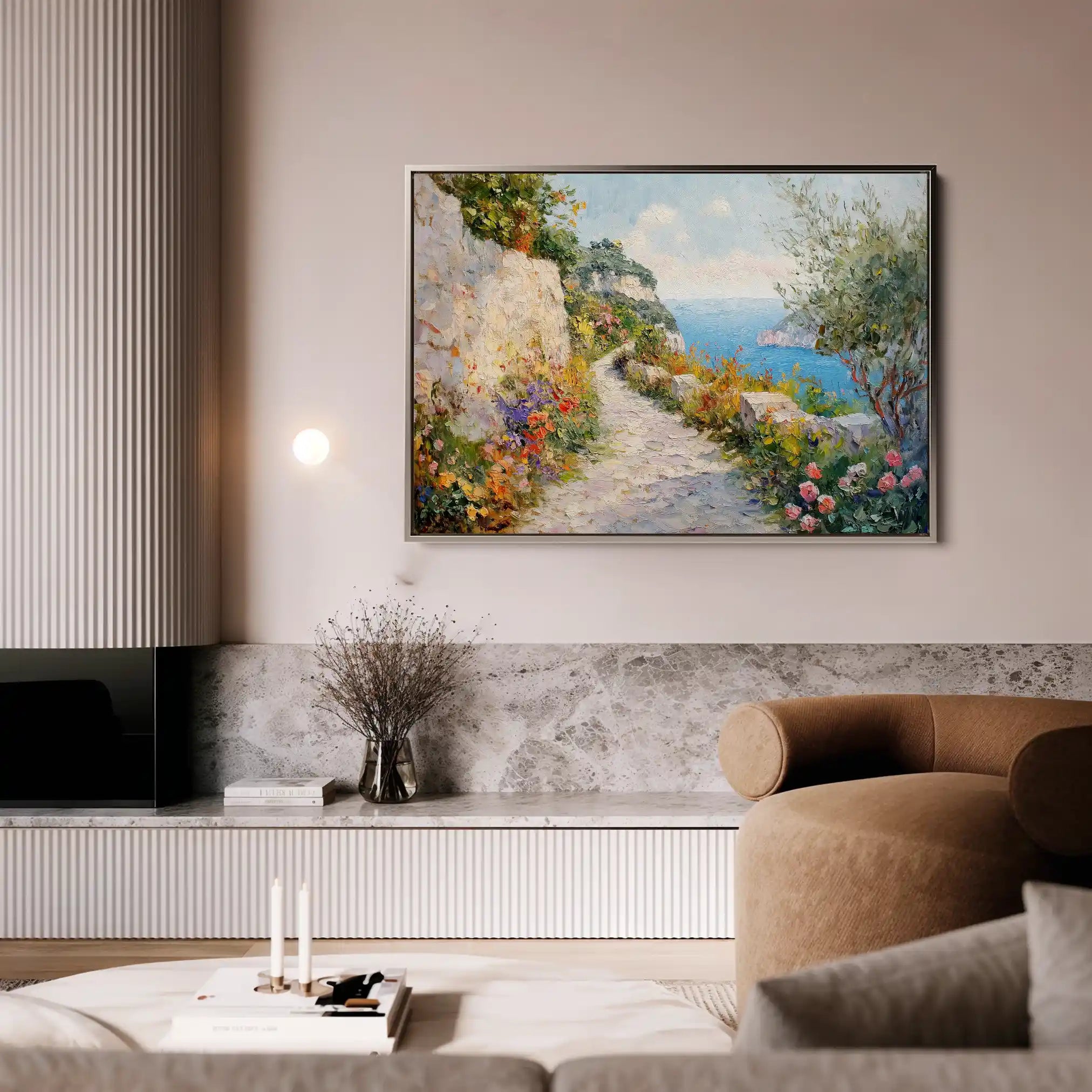 Landscape 243 Canvas Art 90 x 60 cm / Stretched on hidden frame