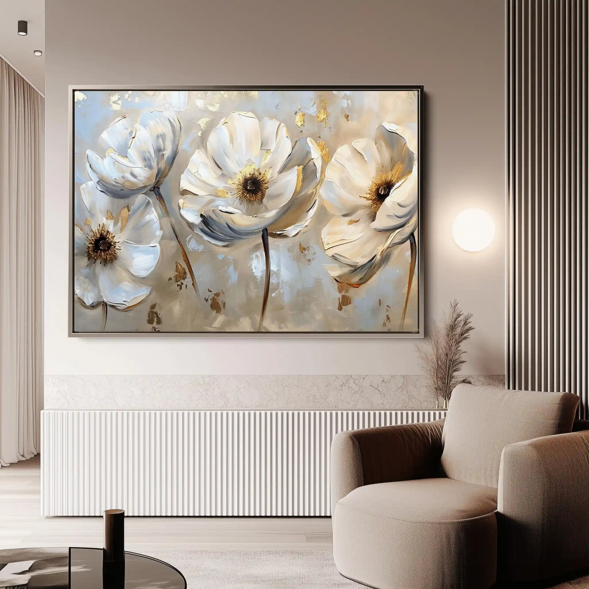 Floral Canvas Wall Art WAD244-F 90 x 60 cm / Stretched on hidden frame