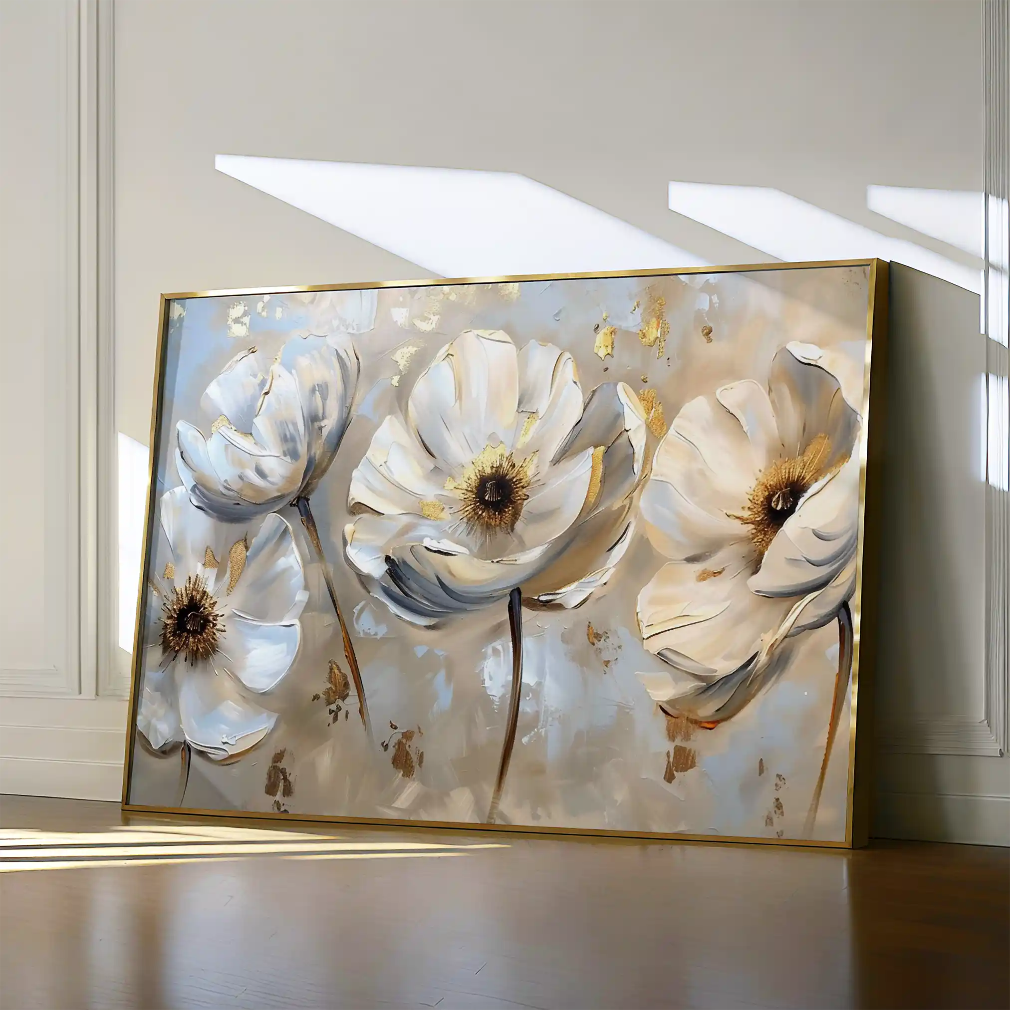 Floral Canvas Wall Art WAD244-F 90 x 60 cm / Stretched on hidden frame