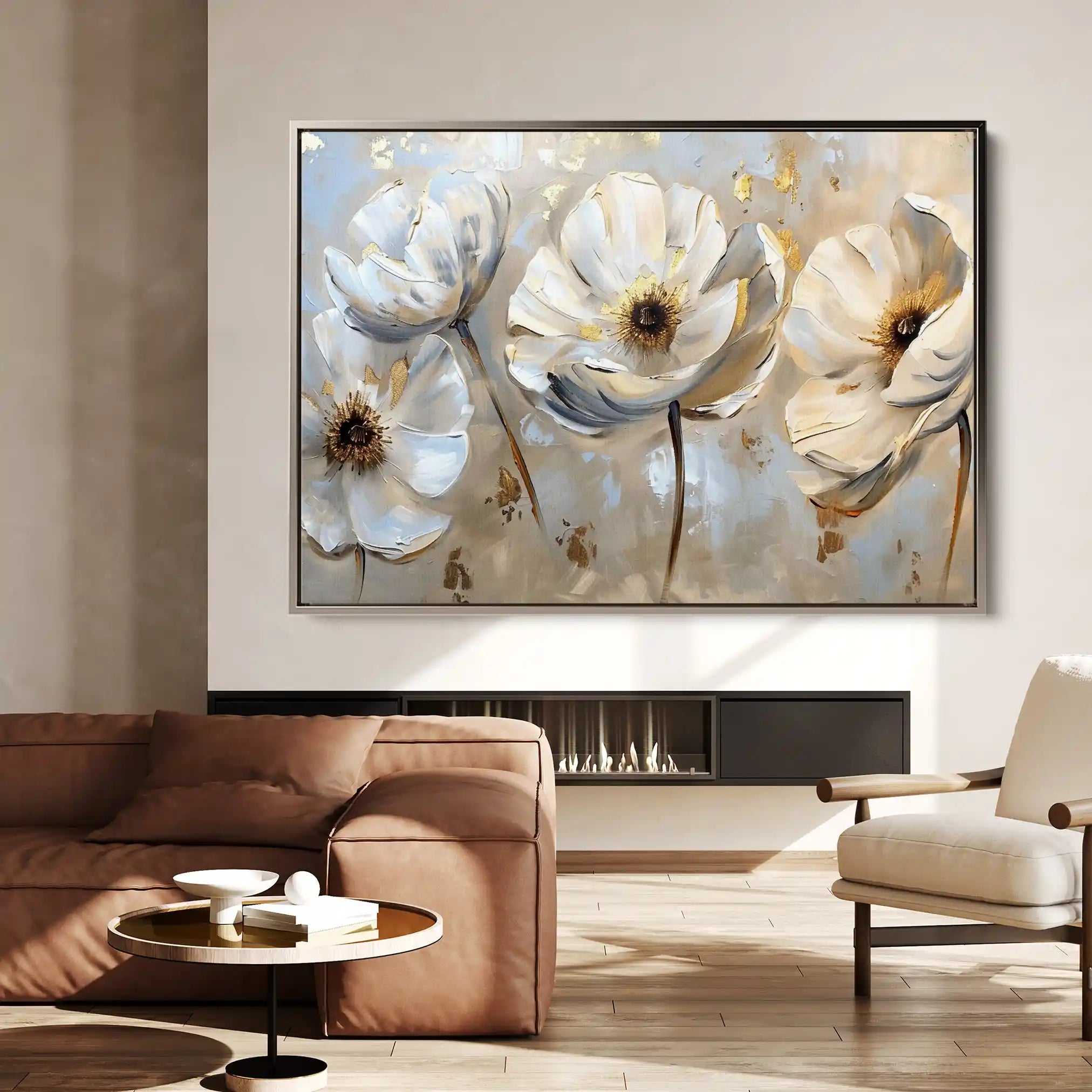 Floral Canvas Wall Art WAD244-F 90 x 60 cm / Stretched on hidden frame