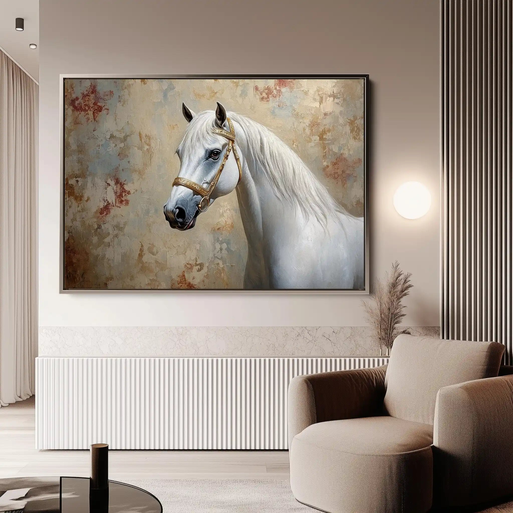 Horses 245 Canvas Art 90 x 60 cm / Stretched on hidden frame