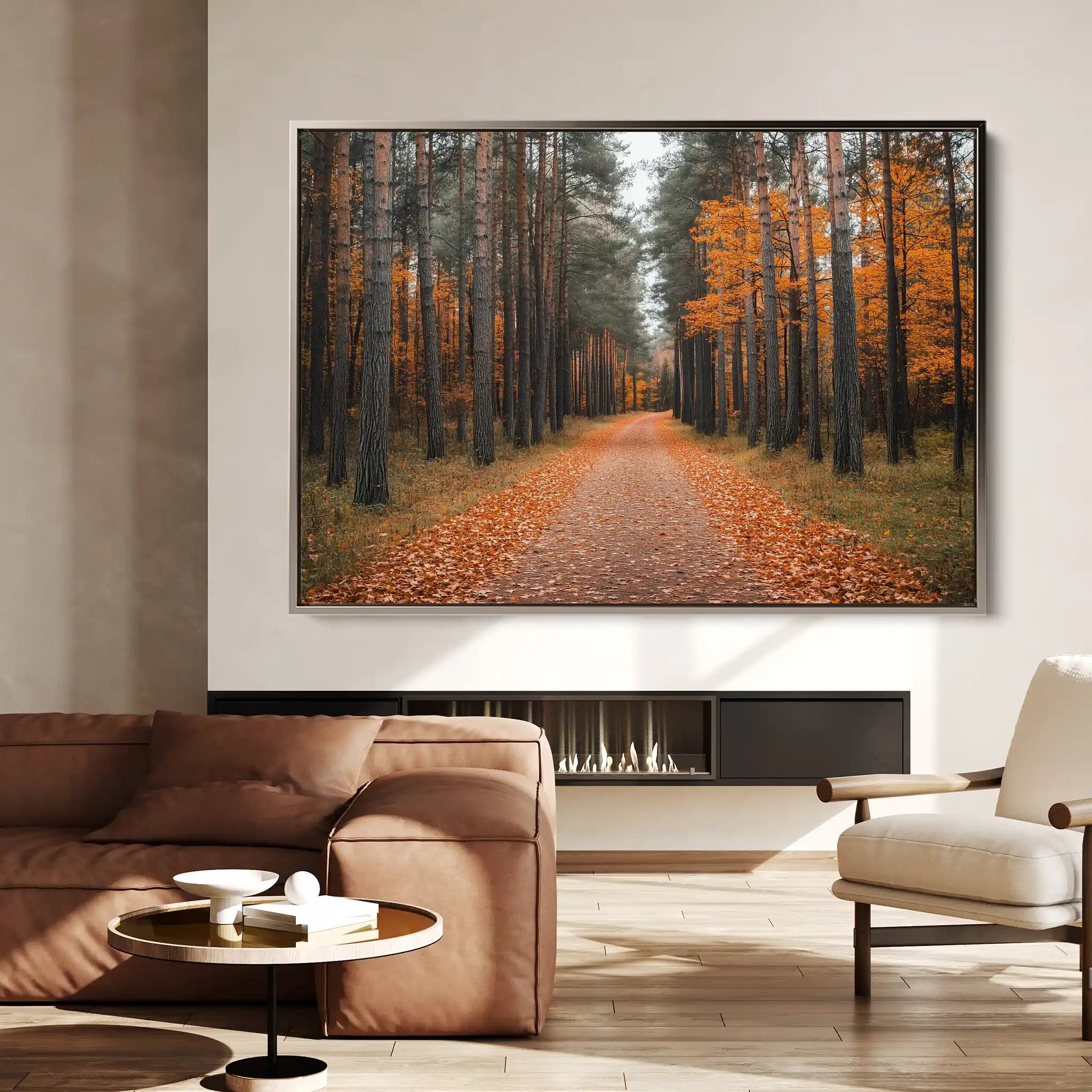 Landscape 245 Canvas Art 90 x 60 cm / Stretched on hidden frame