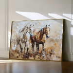 Horses 246 Canvas Art 90 x 60 cm / Stretched on hidden frame