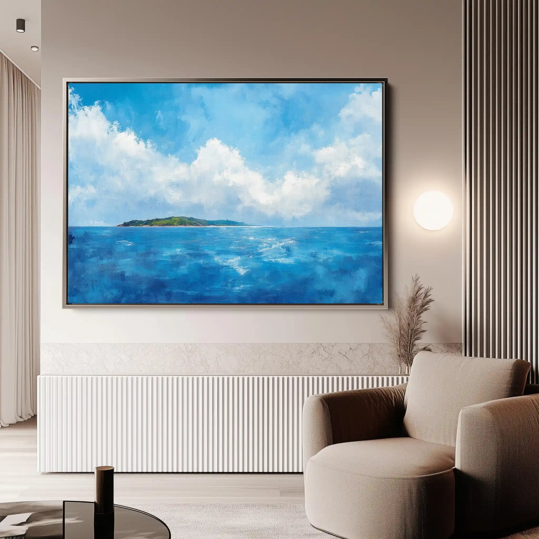 Landscape 246 Canvas Art 90 x 60 cm / Stretched on hidden frame