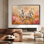 Horses 247 Canvas Art 90 x 60 cm / Stretched on hidden frame