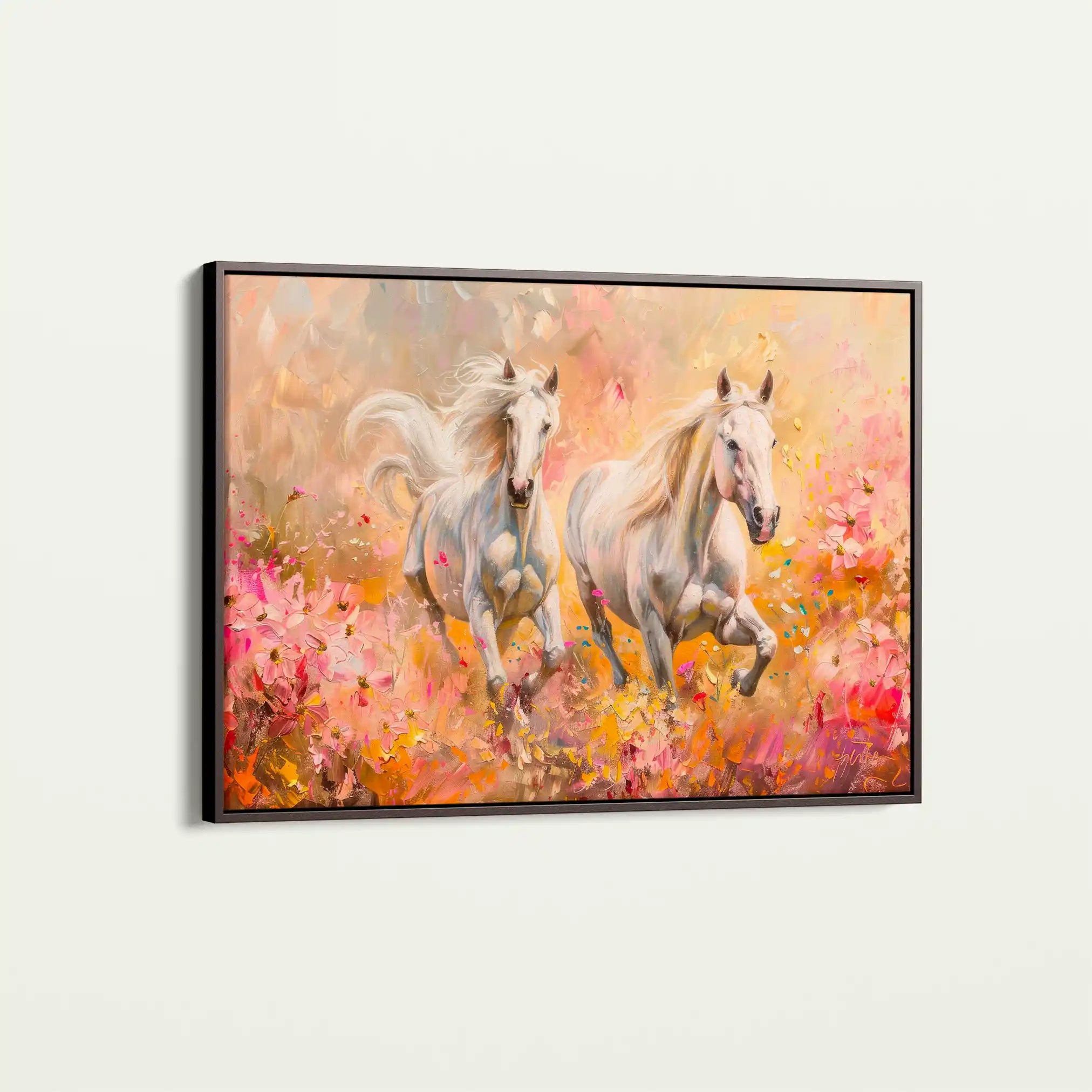 Horses 247 Canvas Art 90 x 60 cm / Stretched on hidden frame