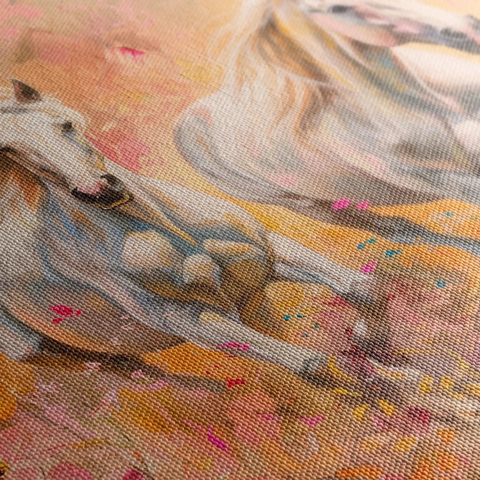 Horses 247 Canvas Art 90 x 60 cm / Stretched on hidden frame