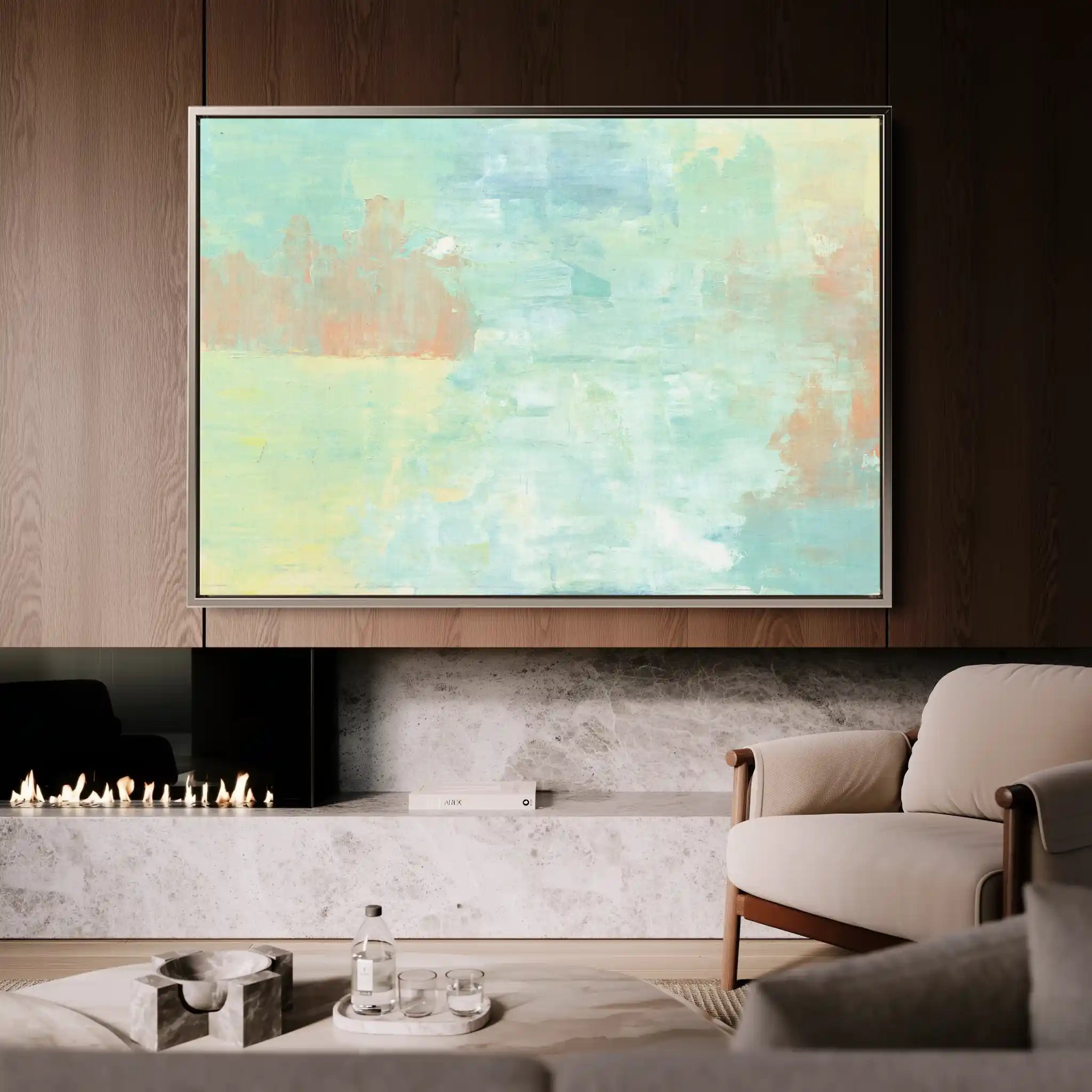 Abstract 248 Canvas Art 60 x 40 cm / Stretched on hidden frame