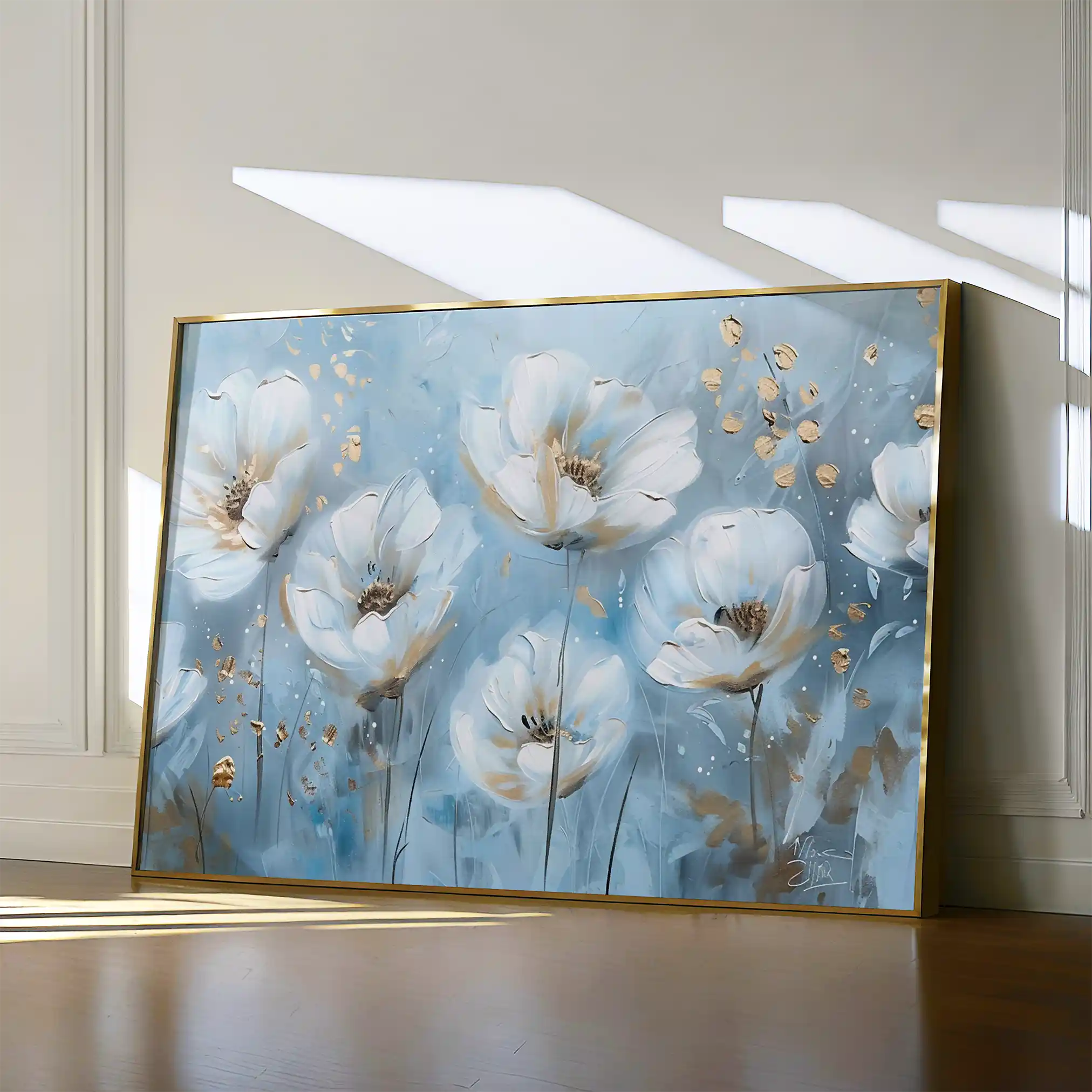 Floral Canvas Wall Art WAD248-F 90 x 60 cm / Stretched on hidden frame