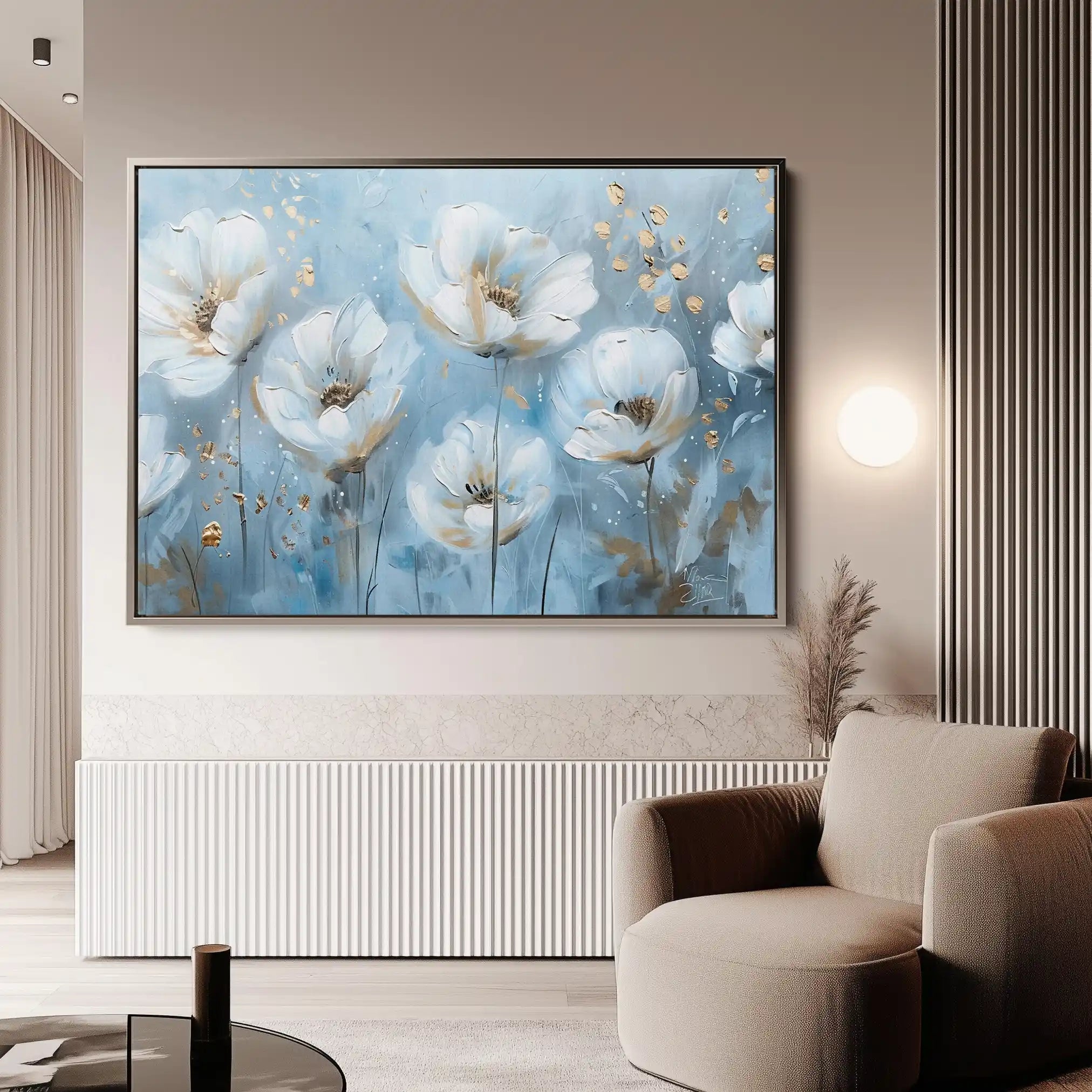 Floral Canvas Wall Art WAD248-F 90 x 60 cm / Stretched on hidden frame