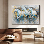 Horses 248 Canvas Art 90 x 60 cm / Stretched on hidden frame
