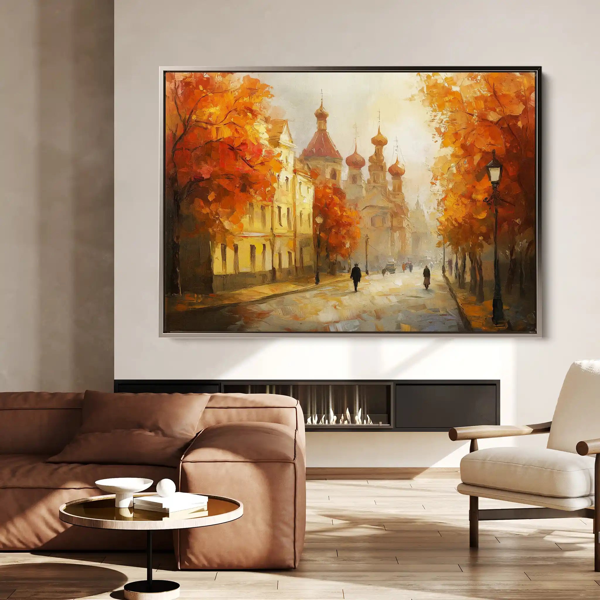 Landscape 248 Canvas Art 90 x 60 cm / Stretched on hidden frame