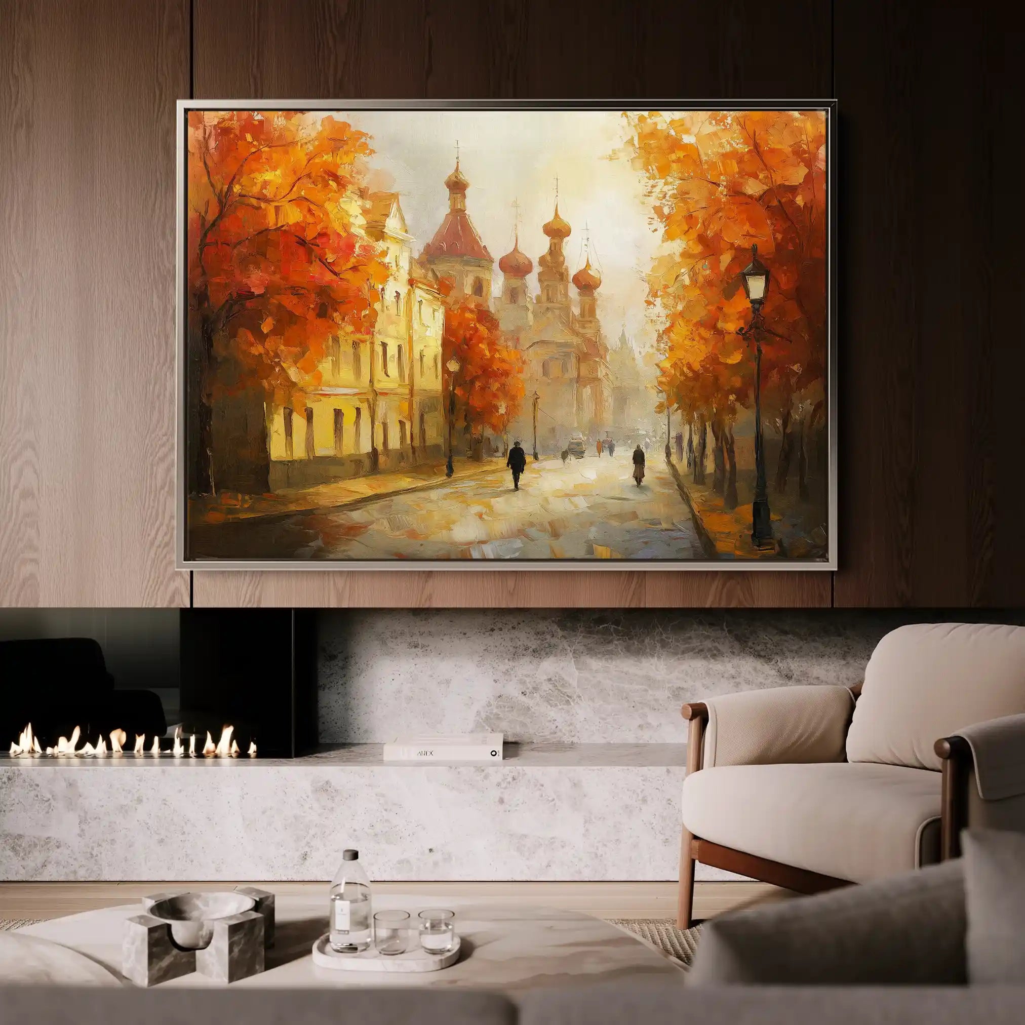 Landscape 248 Canvas Art 90 x 60 cm / Stretched on hidden frame
