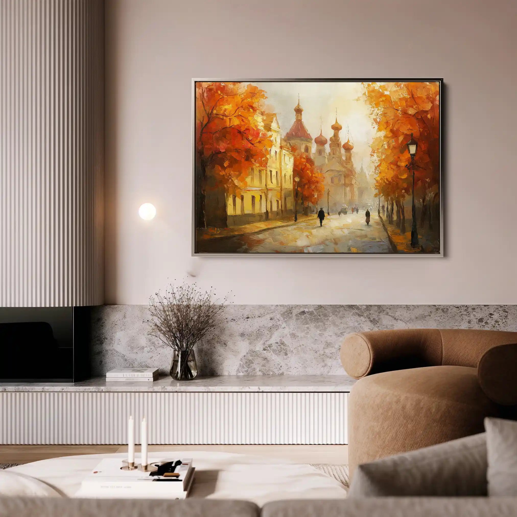 Landscape 248 Canvas Art 90 x 60 cm / Stretched on hidden frame