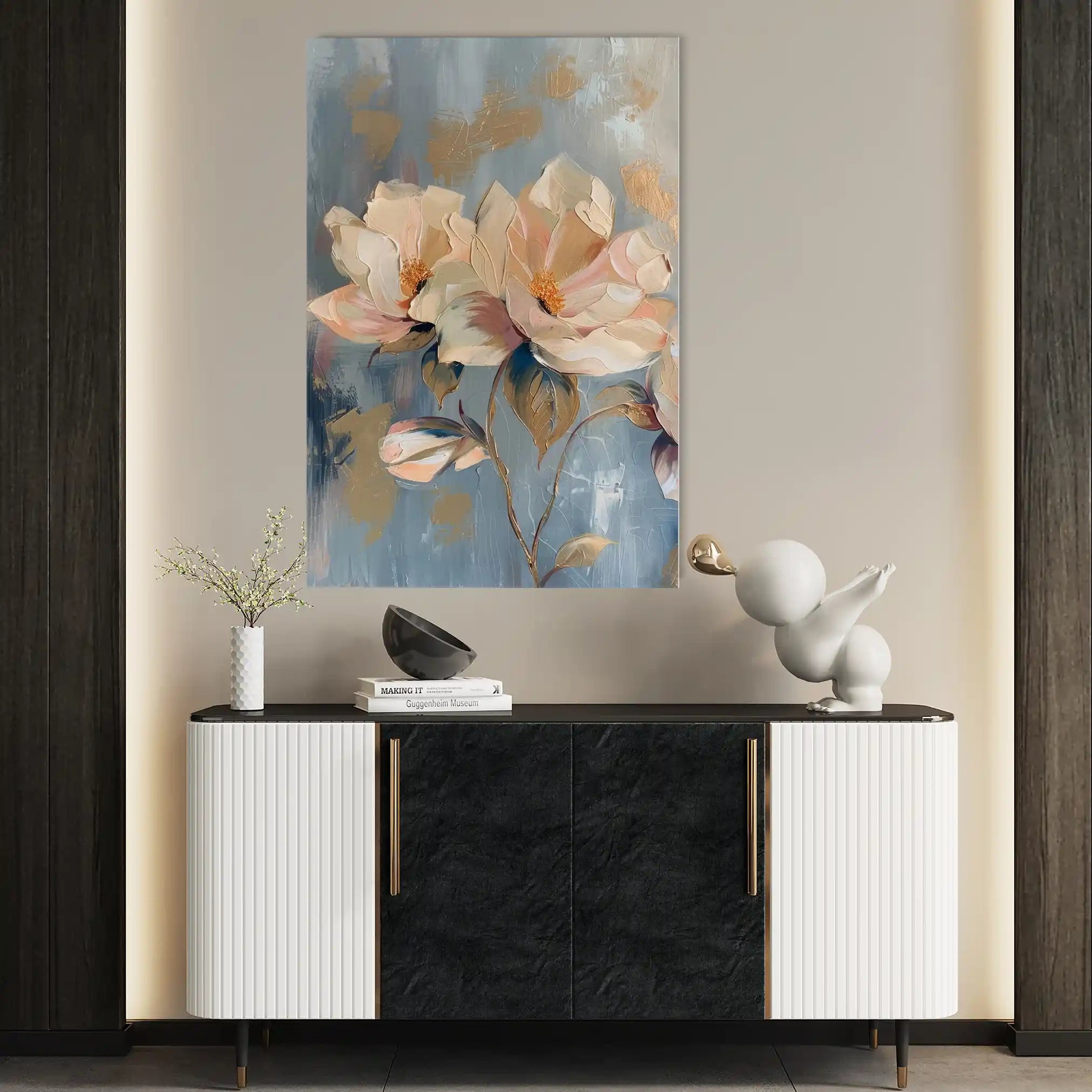 Floral Canvas Wall Art WAD249-F 90 x 60 cm / Stretched on hidden frame