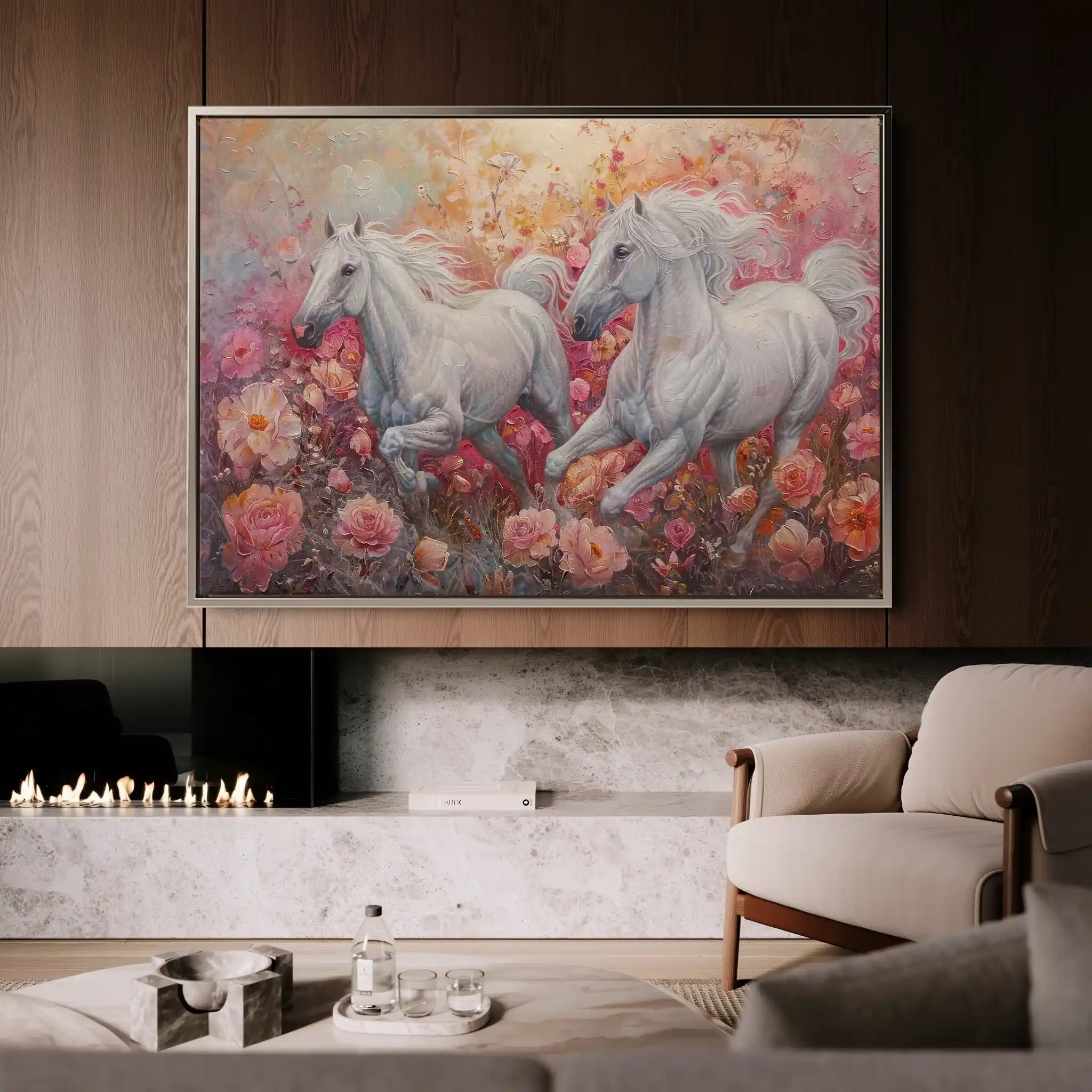 Horses 249 Canvas Art 90 x 60 cm / Stretched on hidden frame