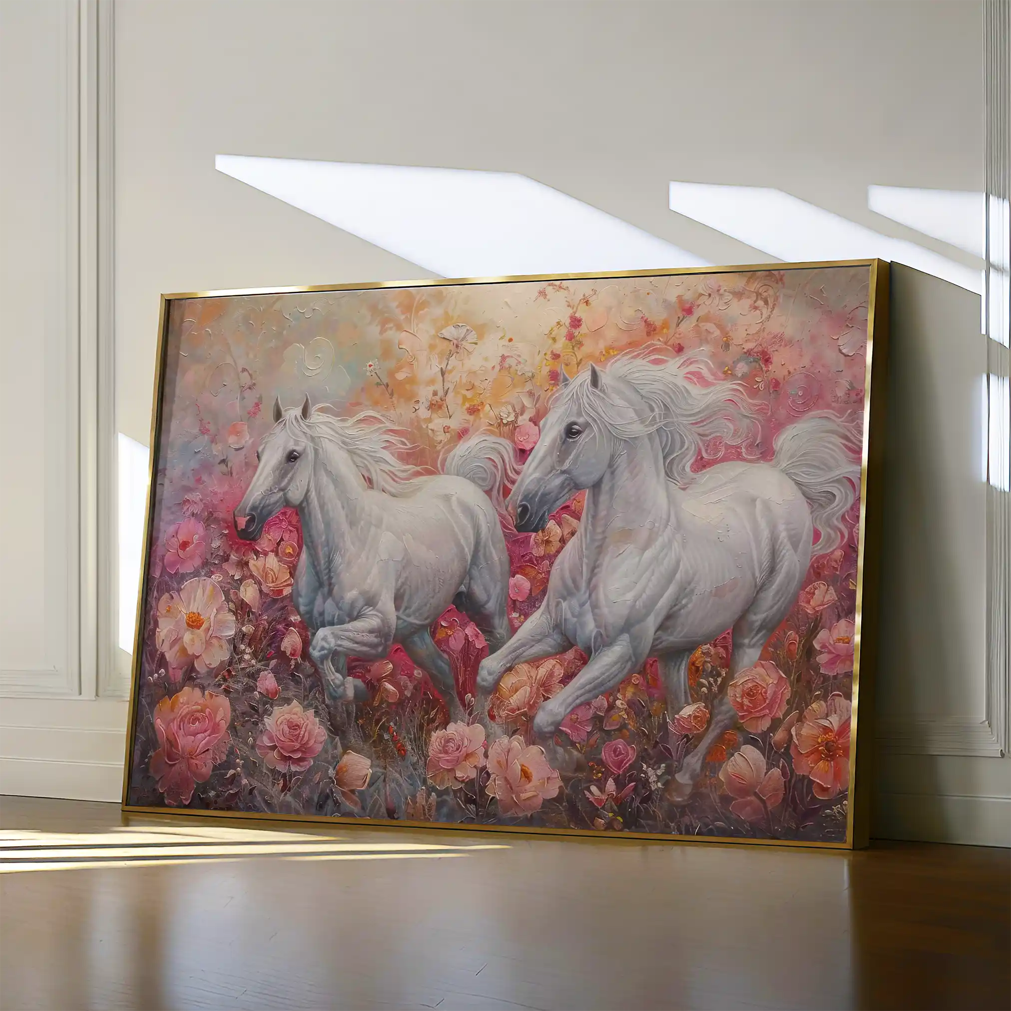 Horses 249 Canvas Art 90 x 60 cm / Stretched on hidden frame