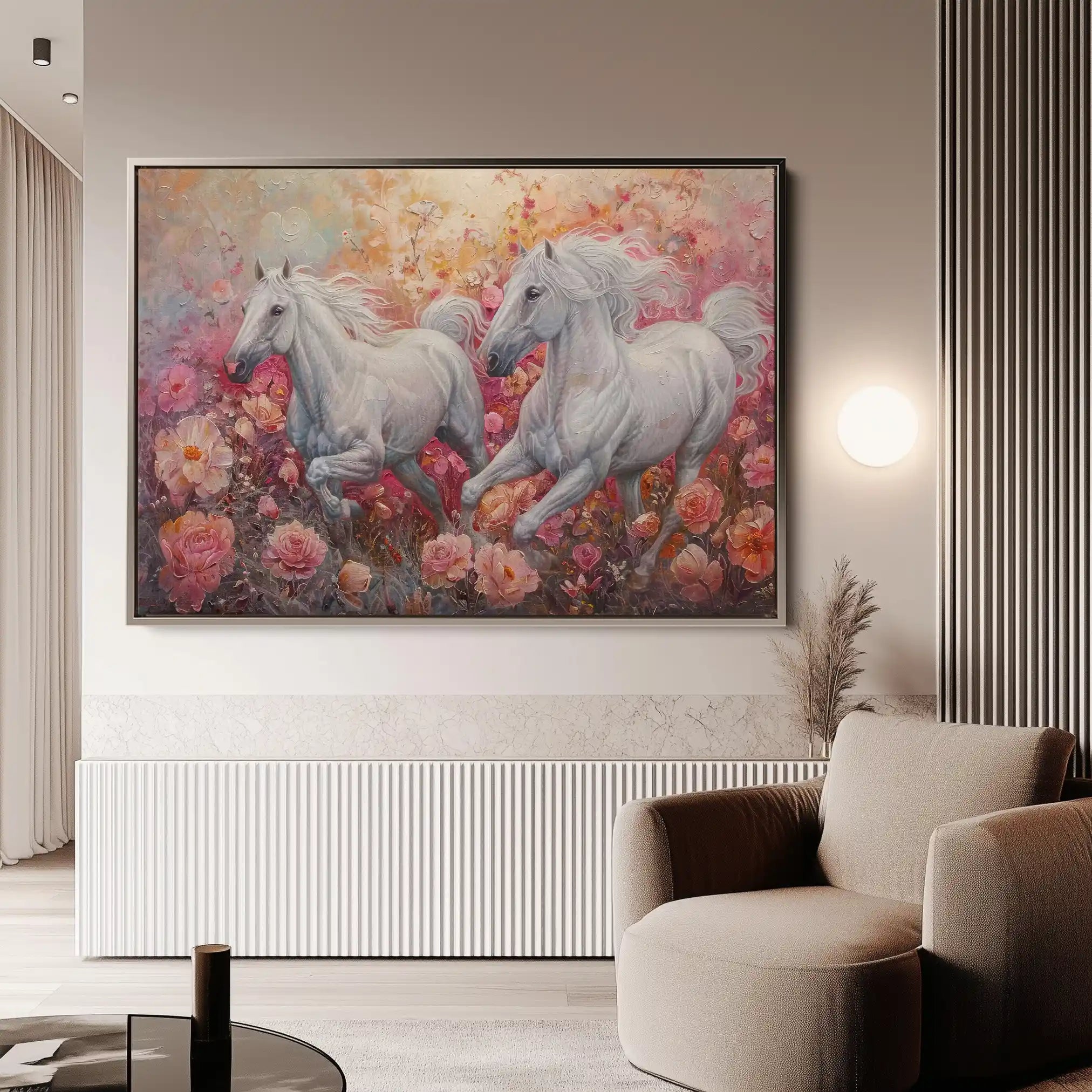 Horses 249 Canvas Art 90 x 60 cm / Stretched on hidden frame