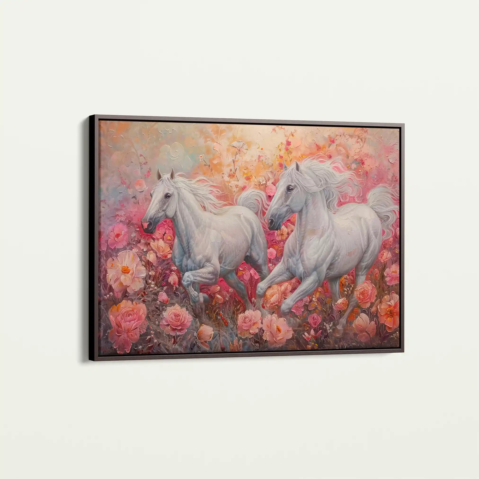 Horses 249 Canvas Art 90 x 60 cm / Stretched on hidden frame