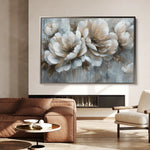 Floral Canvas Wall Art WAD250-F 90 x 60 cm / Stretched on hidden frame