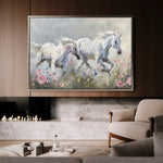 Horses 250 Canvas Art 90 x 60 cm / Stretched on hidden frame