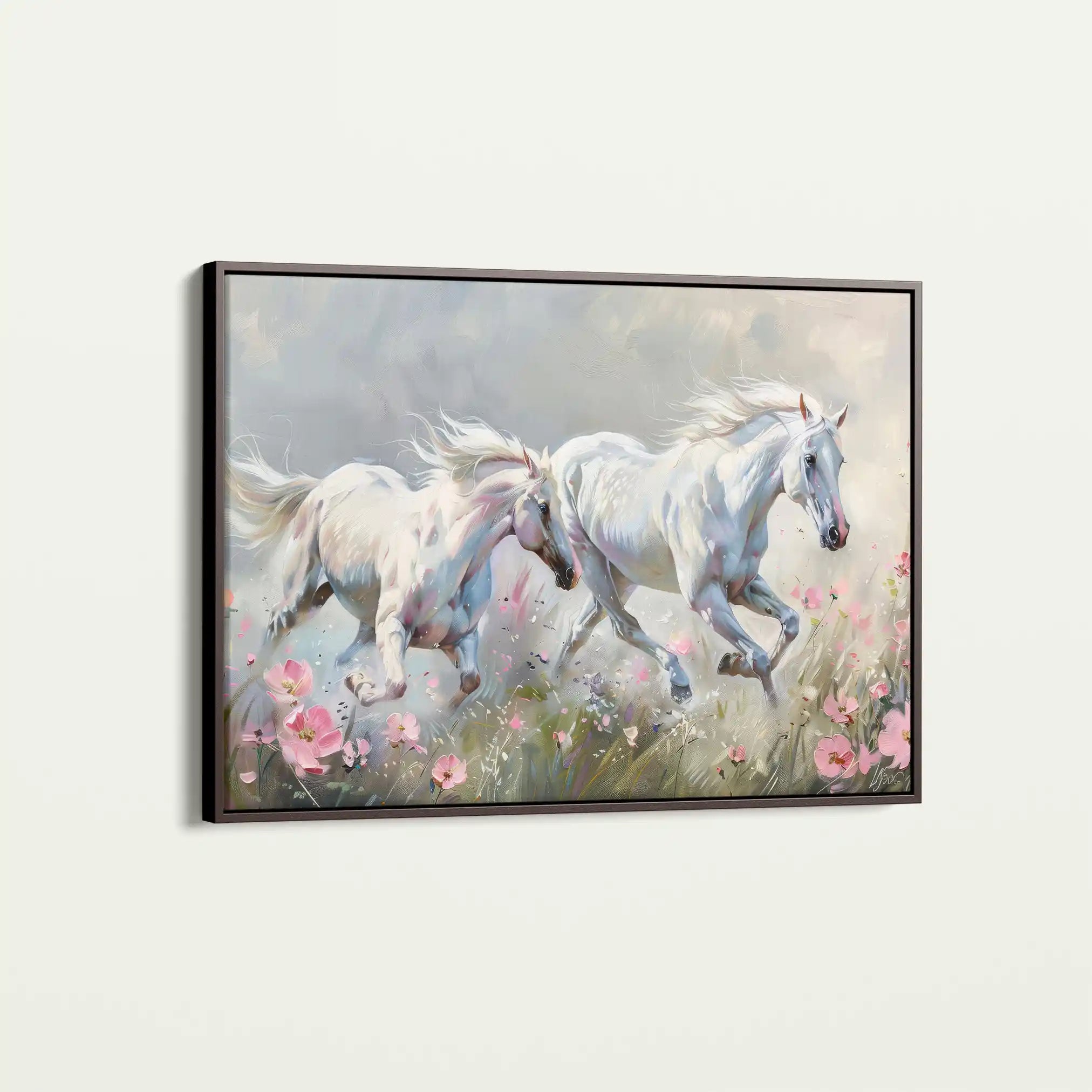 Horses 250 Canvas Art 90 x 60 cm / Stretched on hidden frame