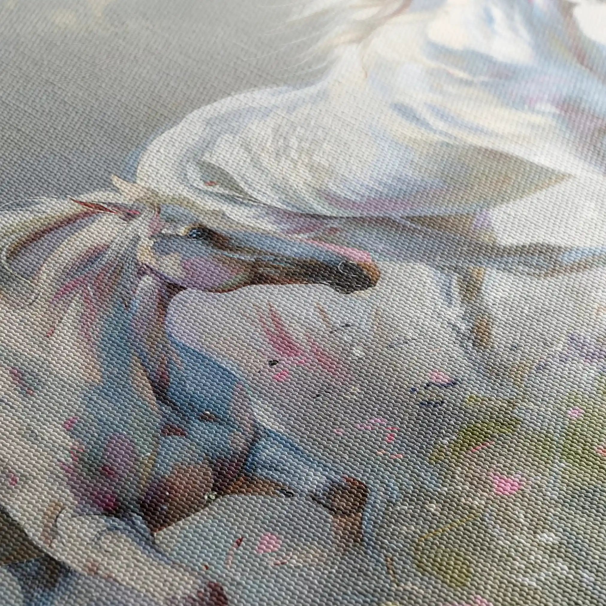 Horses 250 Canvas Art 90 x 60 cm / Stretched on hidden frame