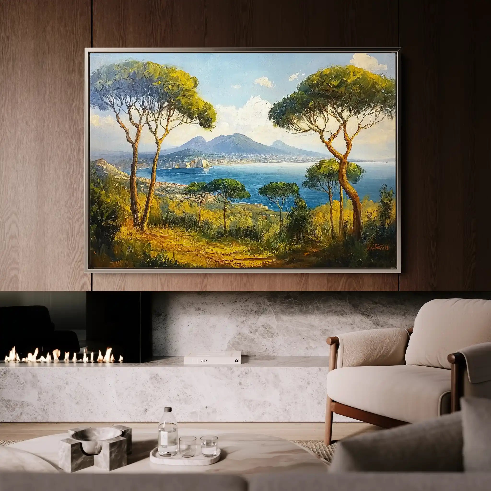 Landscape 250 Canvas Art 90 x 60 cm / Stretched on hidden frame
