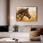 Horses 251 Canvas Art 90 x 60 cm / Stretched on hidden frame