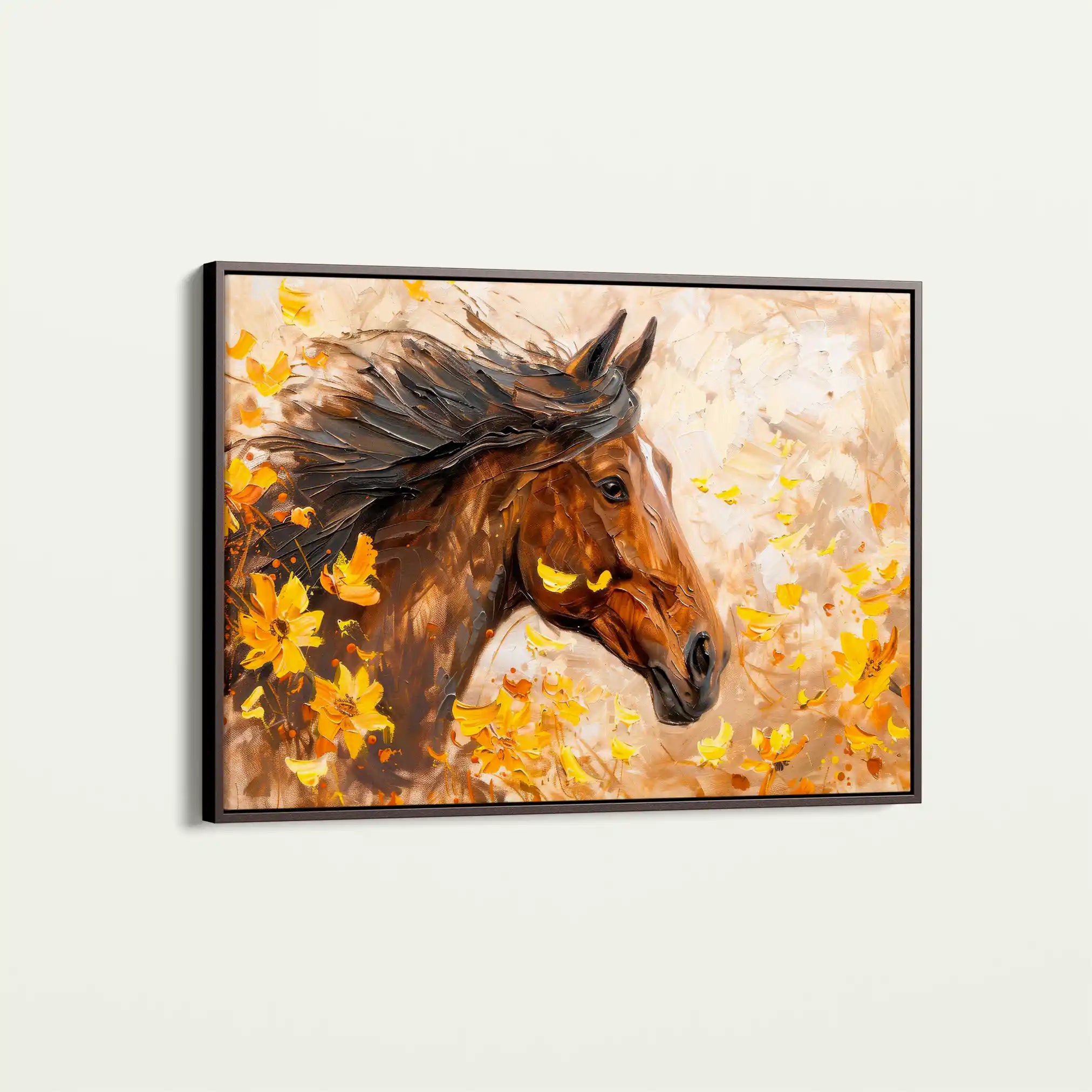 Horses 251 Canvas Art 90 x 60 cm / Stretched on hidden frame