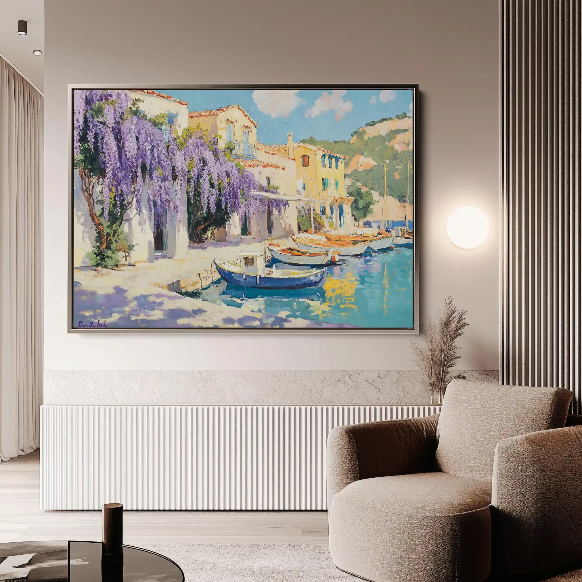 Landscape 251 Canvas Art 90 x 60 cm / Stretched on hidden frame