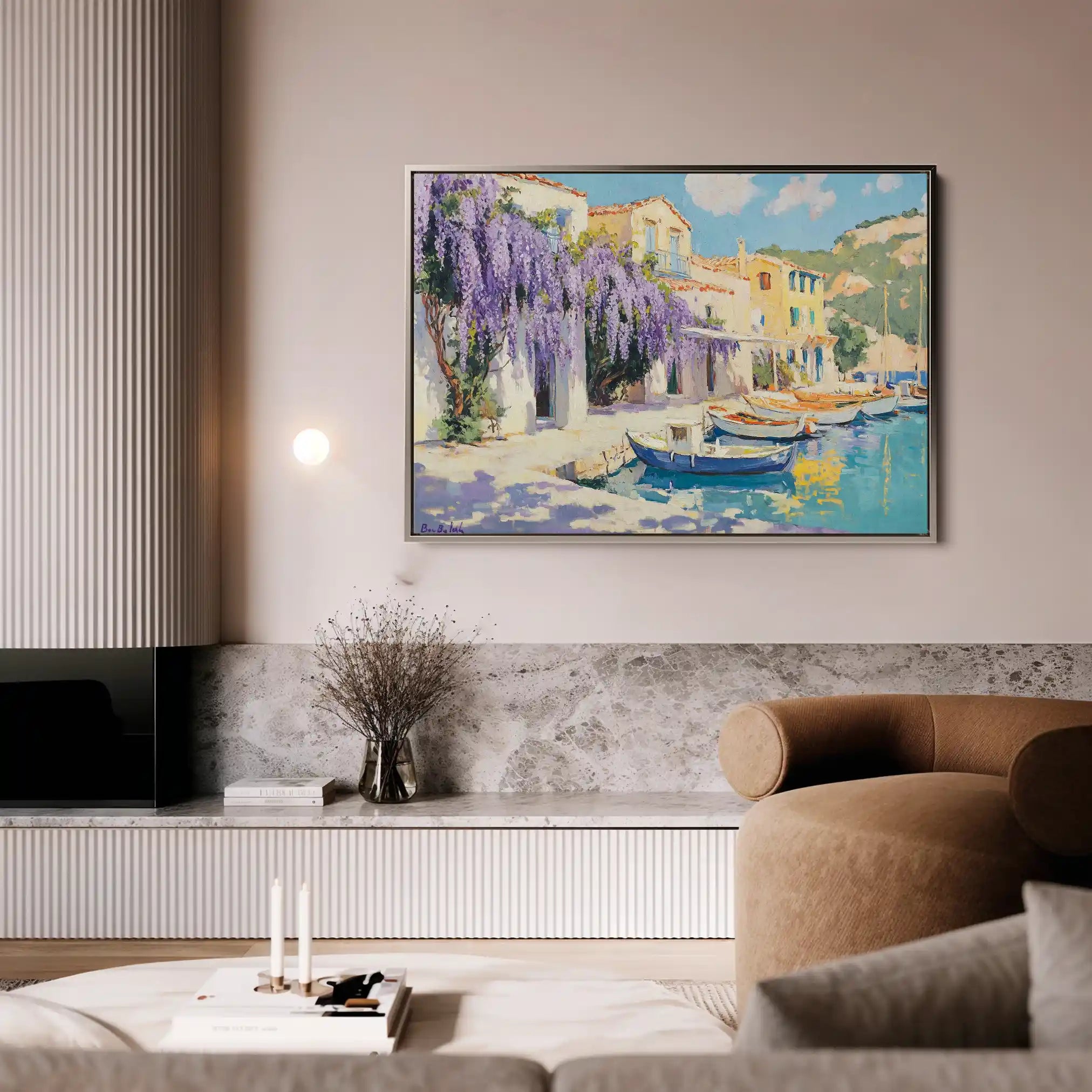 Landscape 251 Canvas Art 90 x 60 cm / Stretched on hidden frame