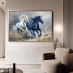 Horses 252 Canvas Art 90 x 60 cm / Stretched on hidden frame