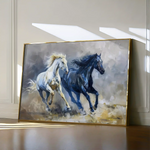 Horses 252 Canvas Art 90 x 60 cm / Stretched on hidden frame