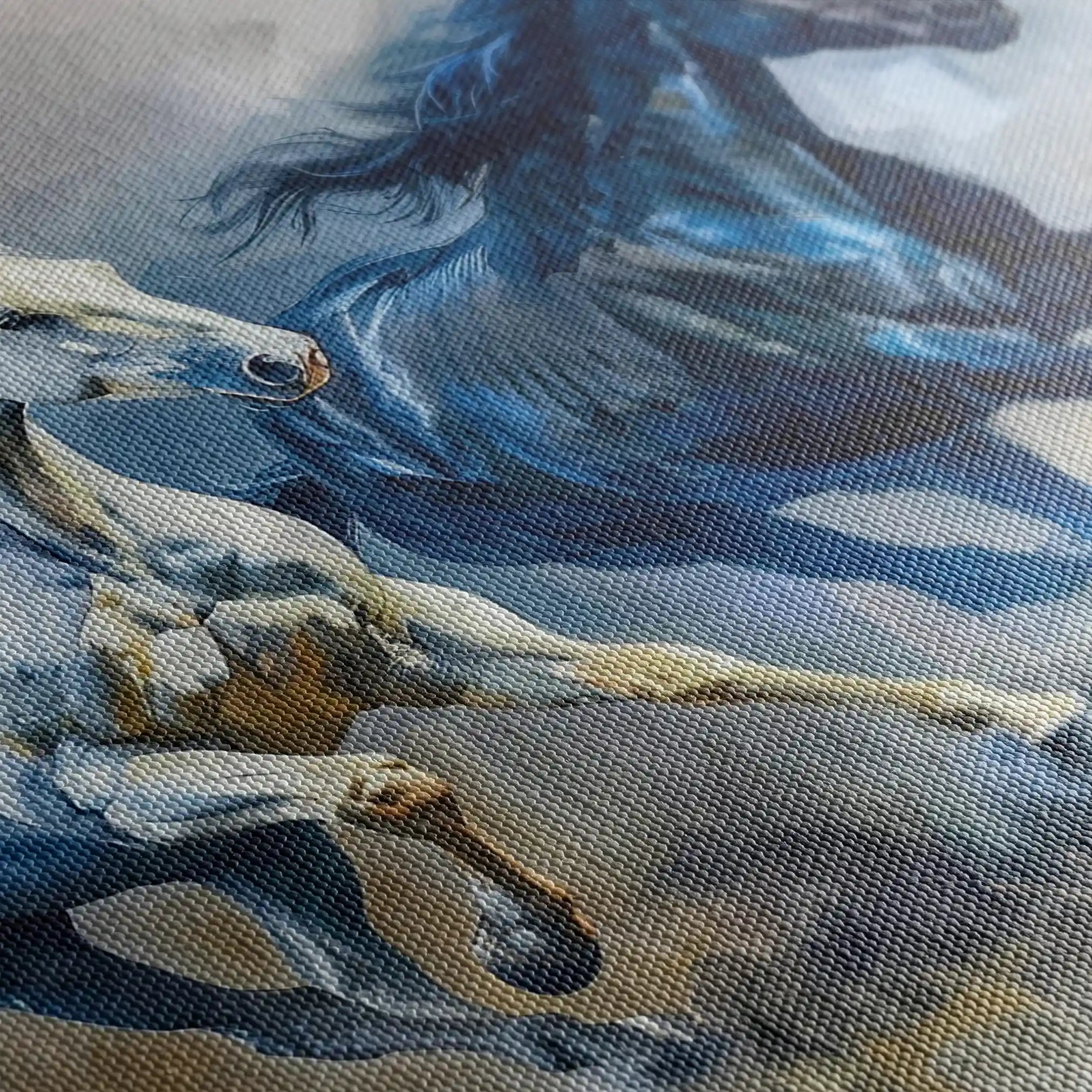 Horses 252 Canvas Art 90 x 60 cm / Stretched on hidden frame