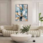 Floral Canvas Wall Art WAD253-F 90 x 60 cm / Stretched on hidden frame