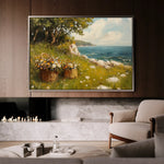 Landscape 253 Canvas Art 90 x 60 cm / Stretched on hidden frame