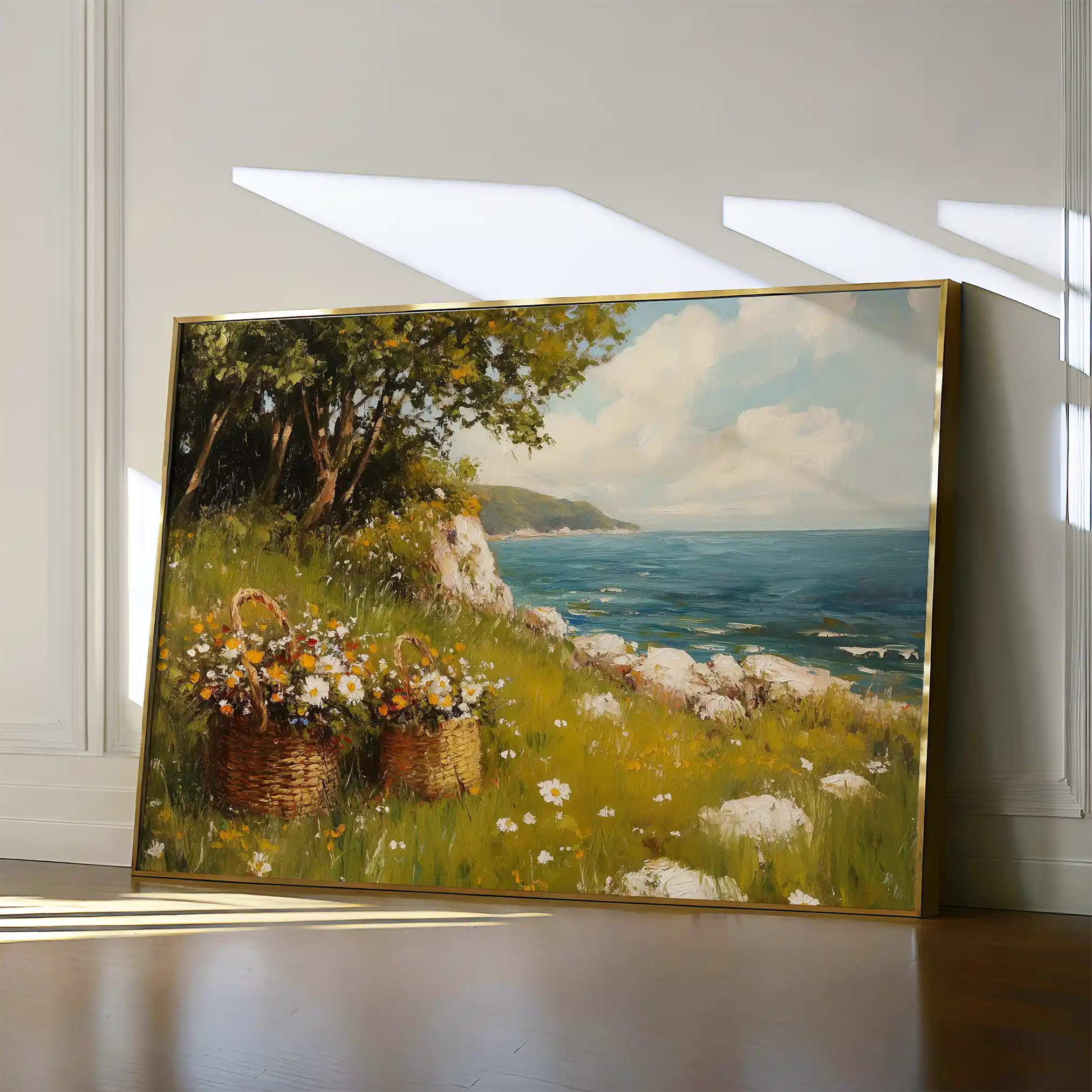 Landscape 253 Canvas Art 90 x 60 cm / Stretched on hidden frame