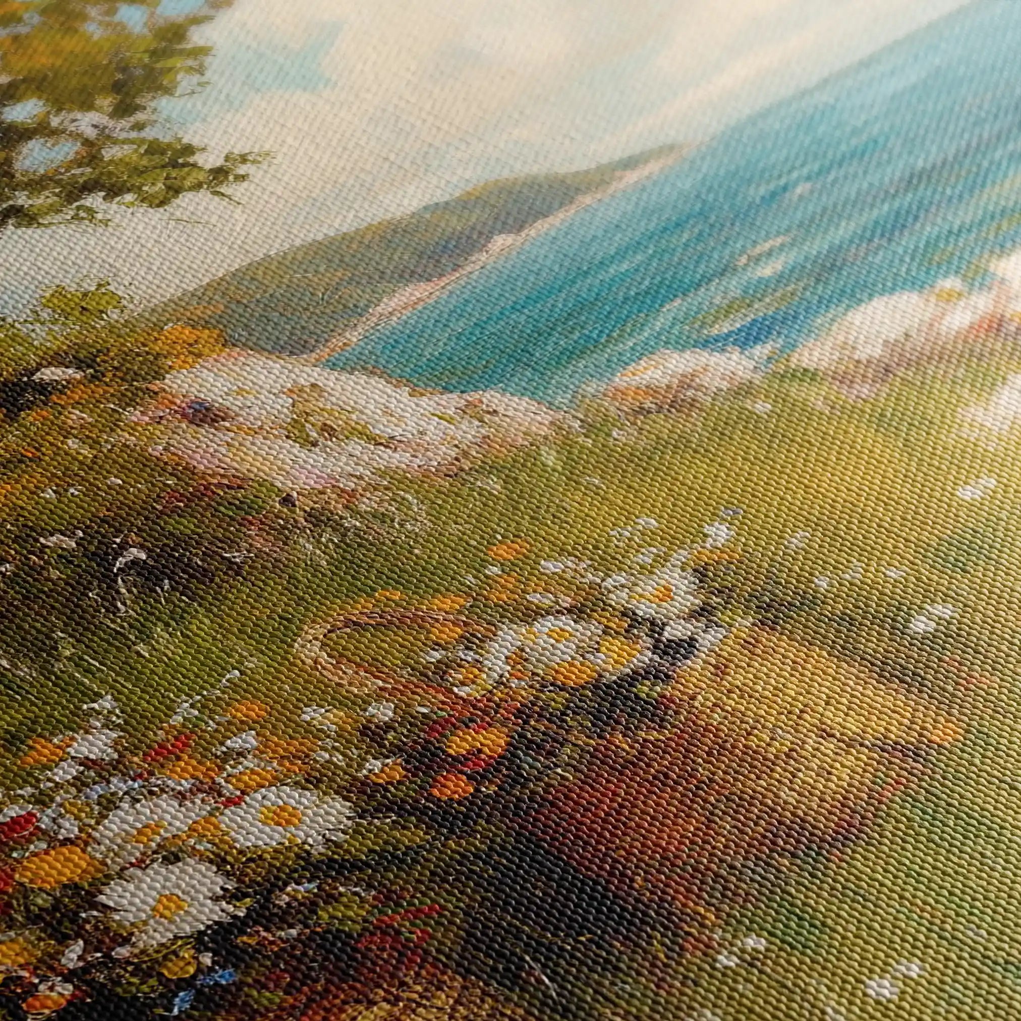 Landscape 253 Canvas Art 90 x 60 cm / Stretched on hidden frame