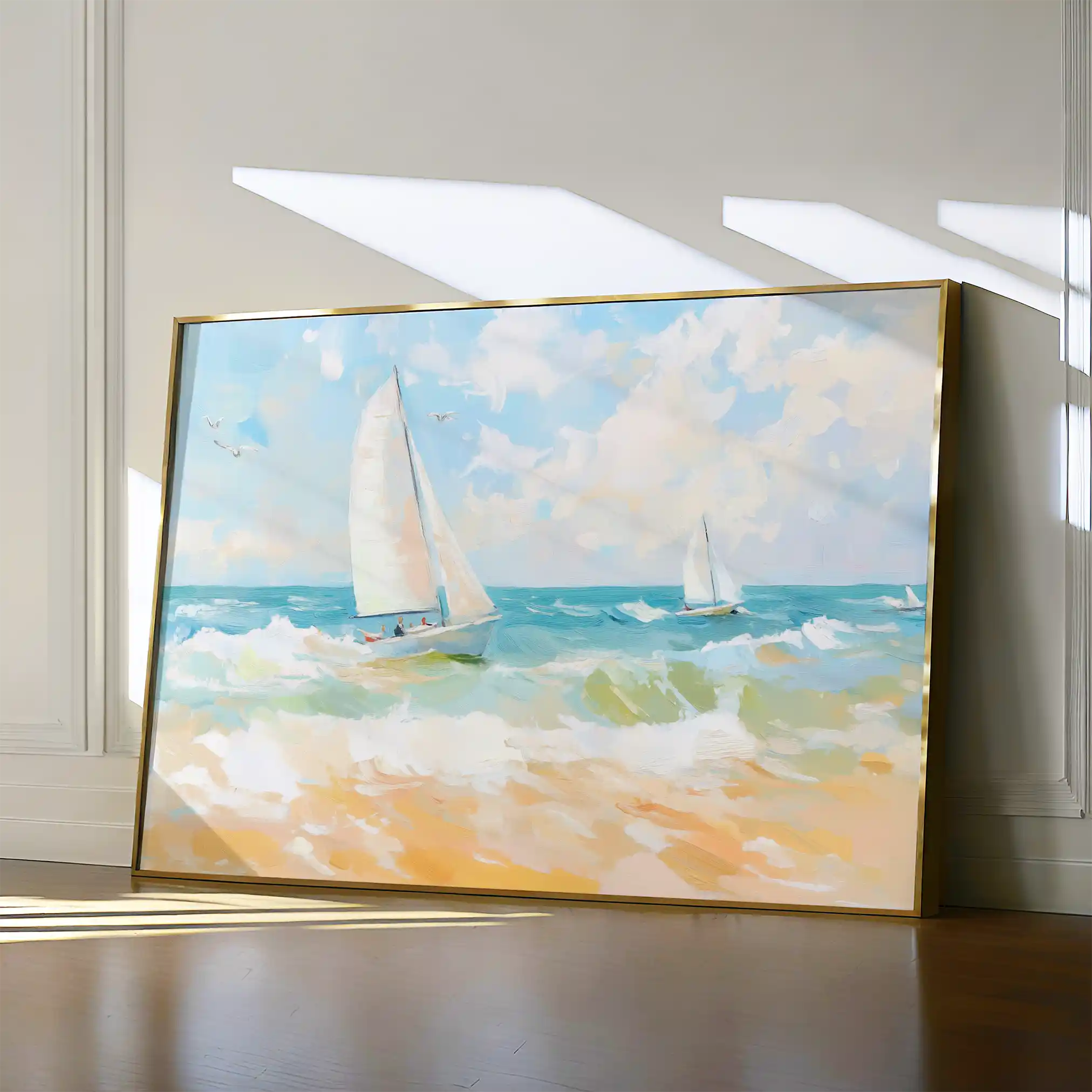 Landscape 254 Canvas Art 90 x 60 cm / Stretched on hidden frame