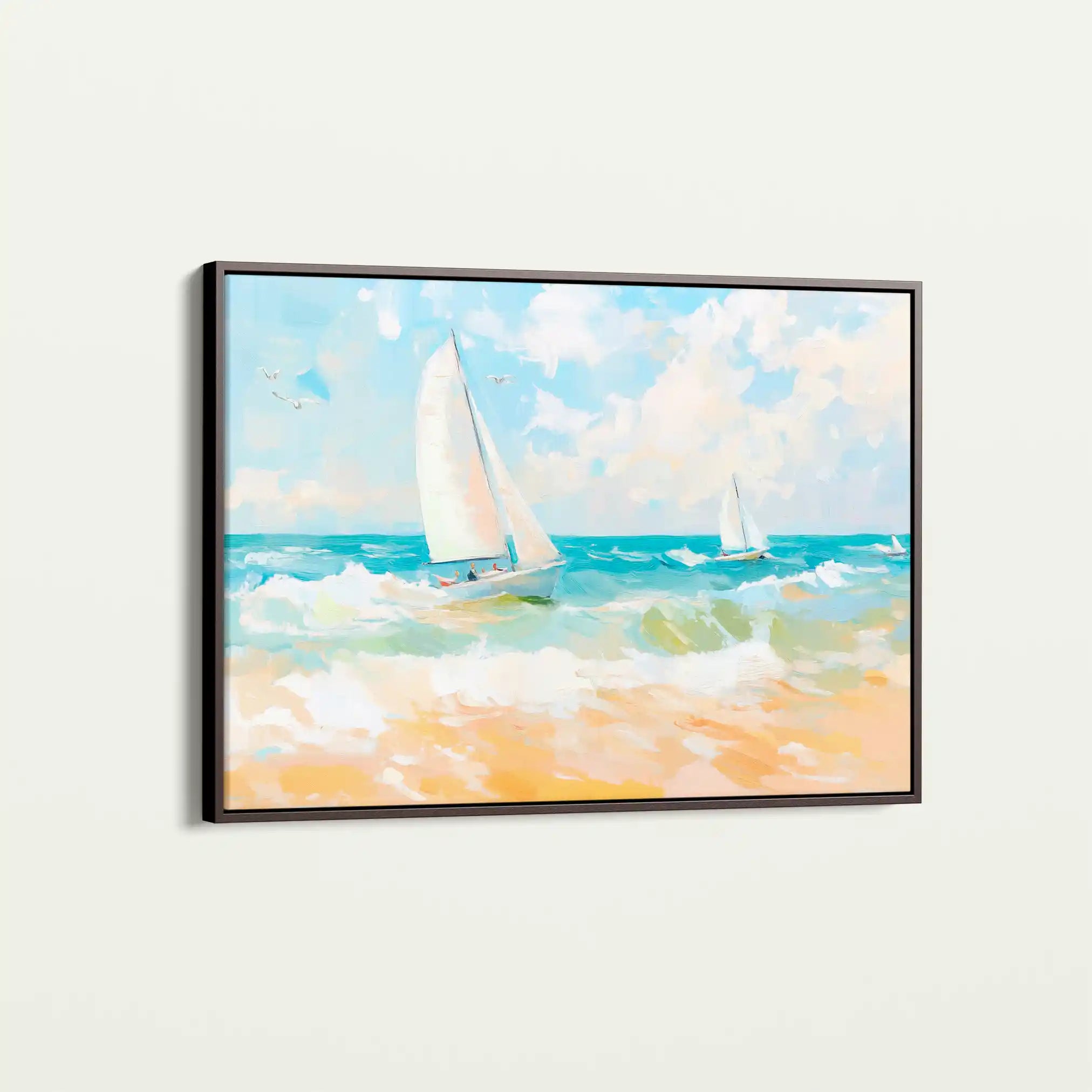 Landscape 254 Canvas Art 90 x 60 cm / Stretched on hidden frame