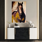 Horses 255 Canvas Art 90 x 60 cm / Stretched on hidden frame