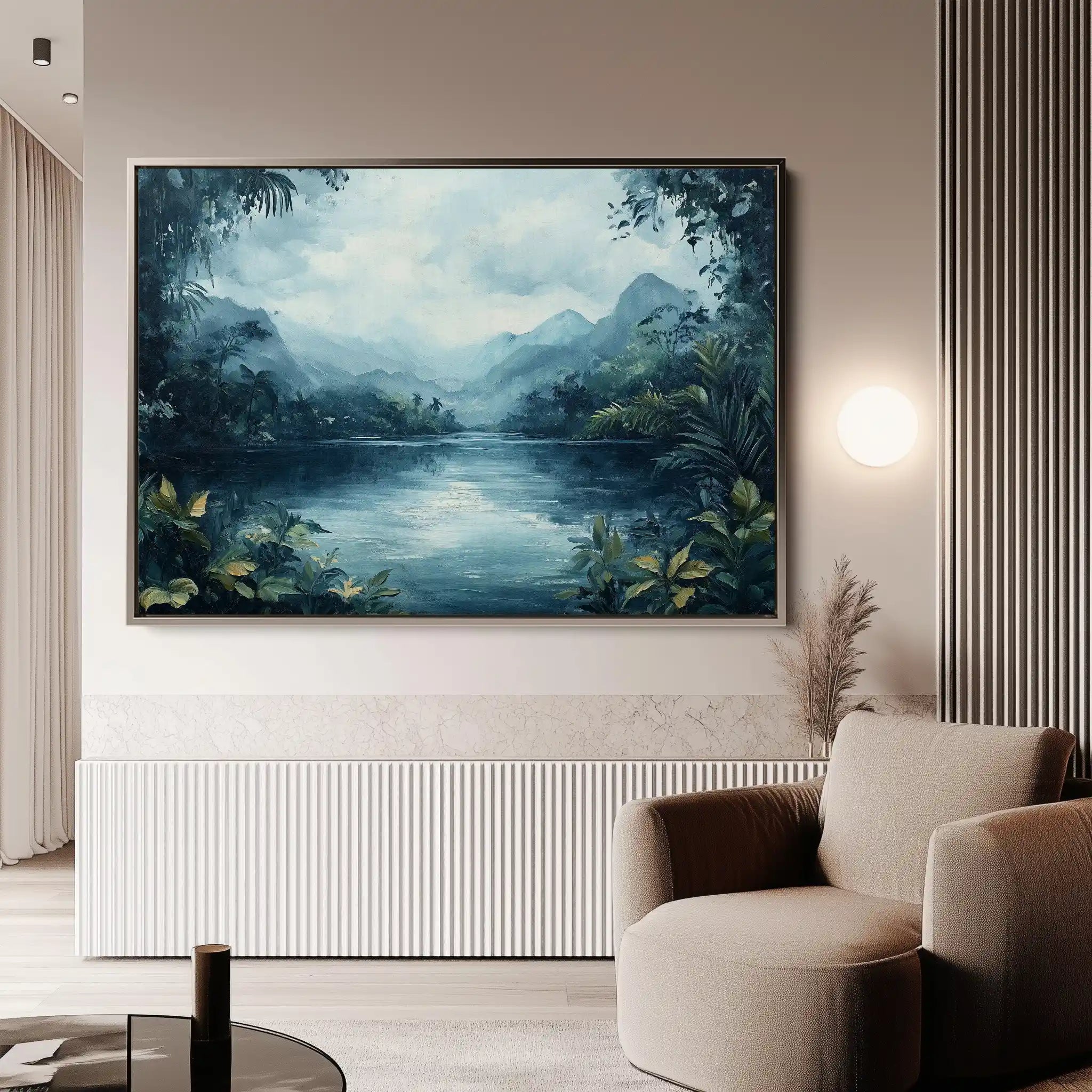 Landscape 255 Canvas Art 90 x 60 cm / Stretched on hidden frame